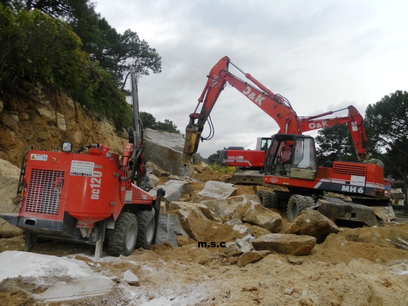 excavaciones en piedras