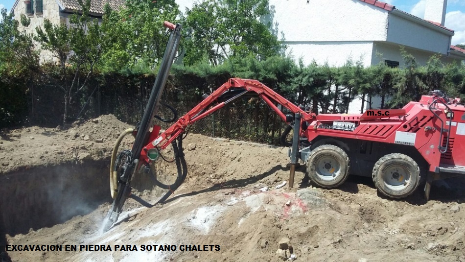 excavacion en sotano chalet unifamiliar