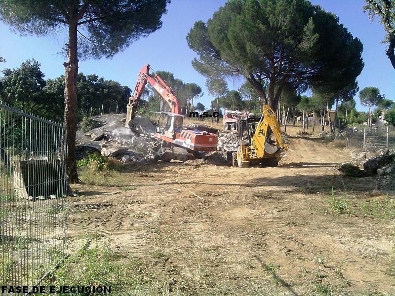 EJECUCION DEMOLICION DE PIEDRA