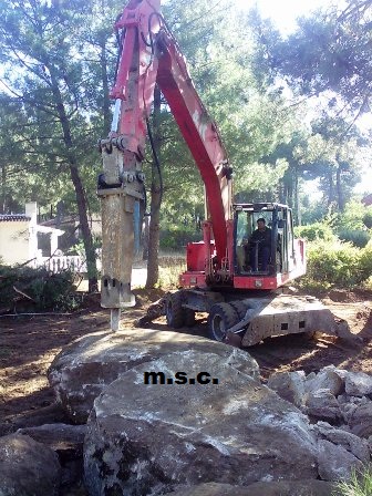 demolicion de piedra en parcelas,fincas,terrenos