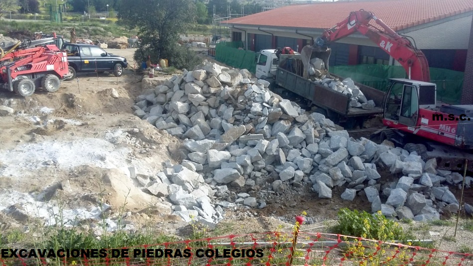 rotura de piedras colegio colmenar viejo