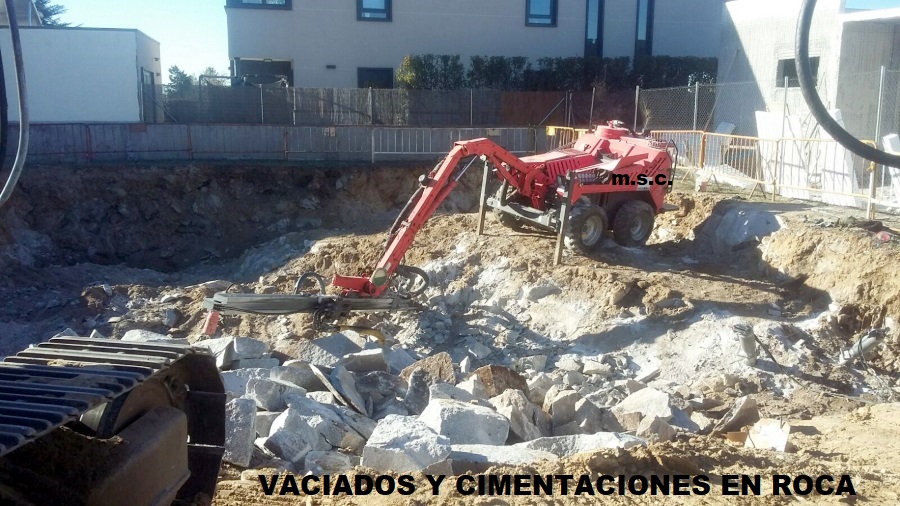 vaciados,cimentaciones de piedras y rocas